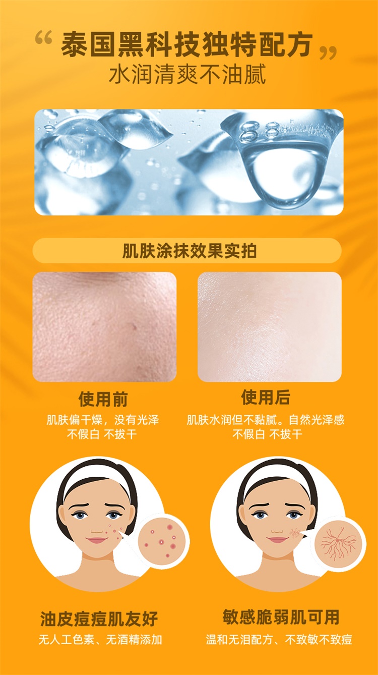 【国内贸易】【爆款】【李佳琦推荐】泰国Mistine小黄帽防晒霜乳女spf50+ 防紫外线40ML（版本随机）(图8)